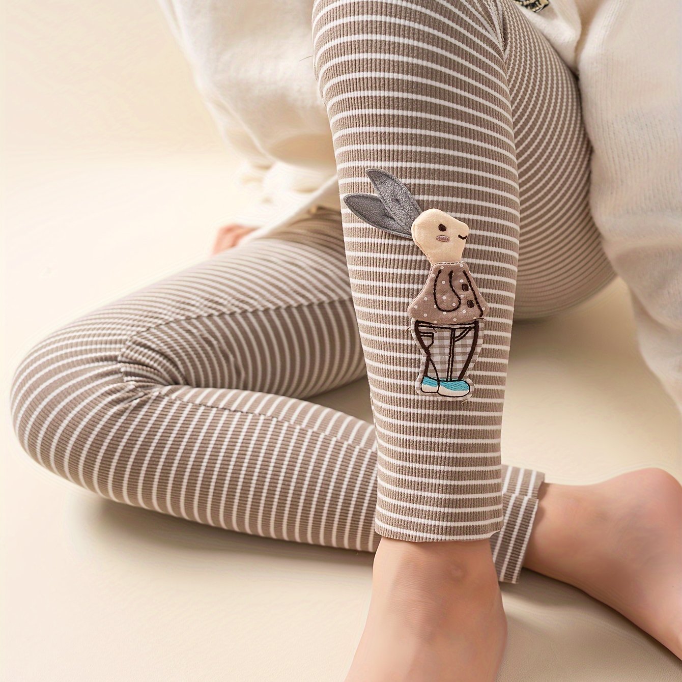 Girls' Leggings, Children's Pants, Outerwear, , Slim-fit, Versatile