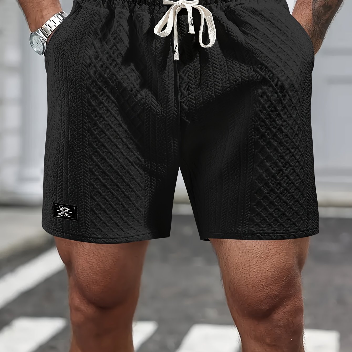 E-shop Sommer Shorts | Elastische, atmungsaktive Freizeitshorts mit -Optik und Kordelzug für Outdoor-Sport, Laufen & Streetstyle – Herrenmode