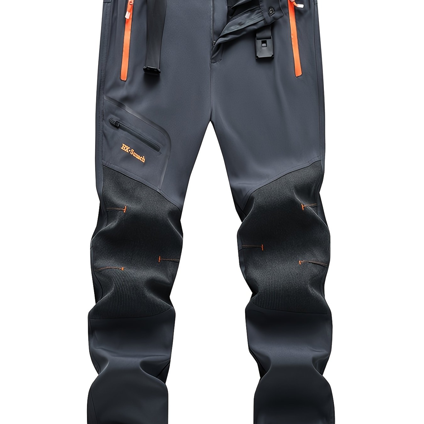 TEMU Pantalones de trabajo tipo carga de pierna y ajuste holgado para hombre, transpirables, para /otoño, pantalones deportivos, pantalones de talla
