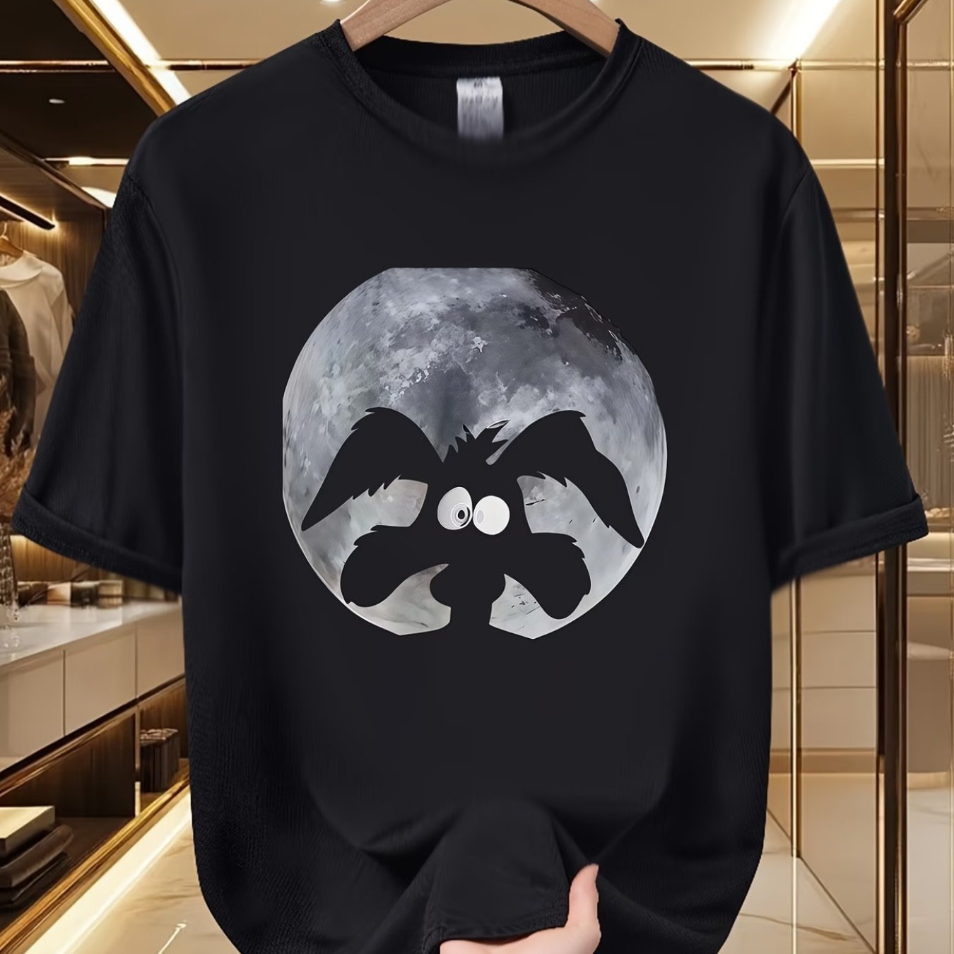 TEMU Men's Short-sleeve T-shirt, 2026 Summer New Arrival, Breathable, Comfortable, Daily Wear, Printed T-shirt