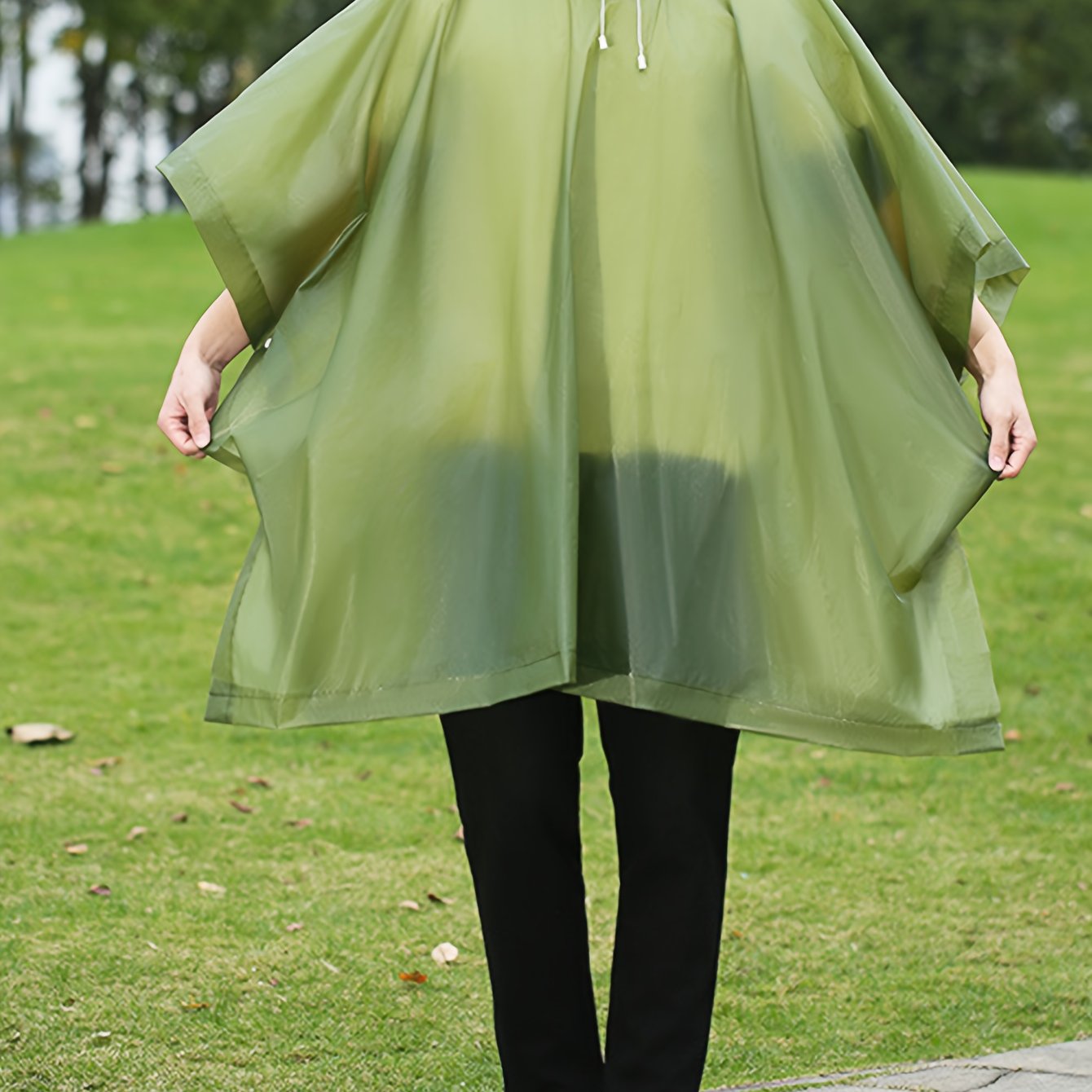 TEMU 1 Military Style Outdoor Leisure High Quality Raincoat - Windproof, Full Body Hooded Raincoat, Portable And Lightweight Design, Suitable For,