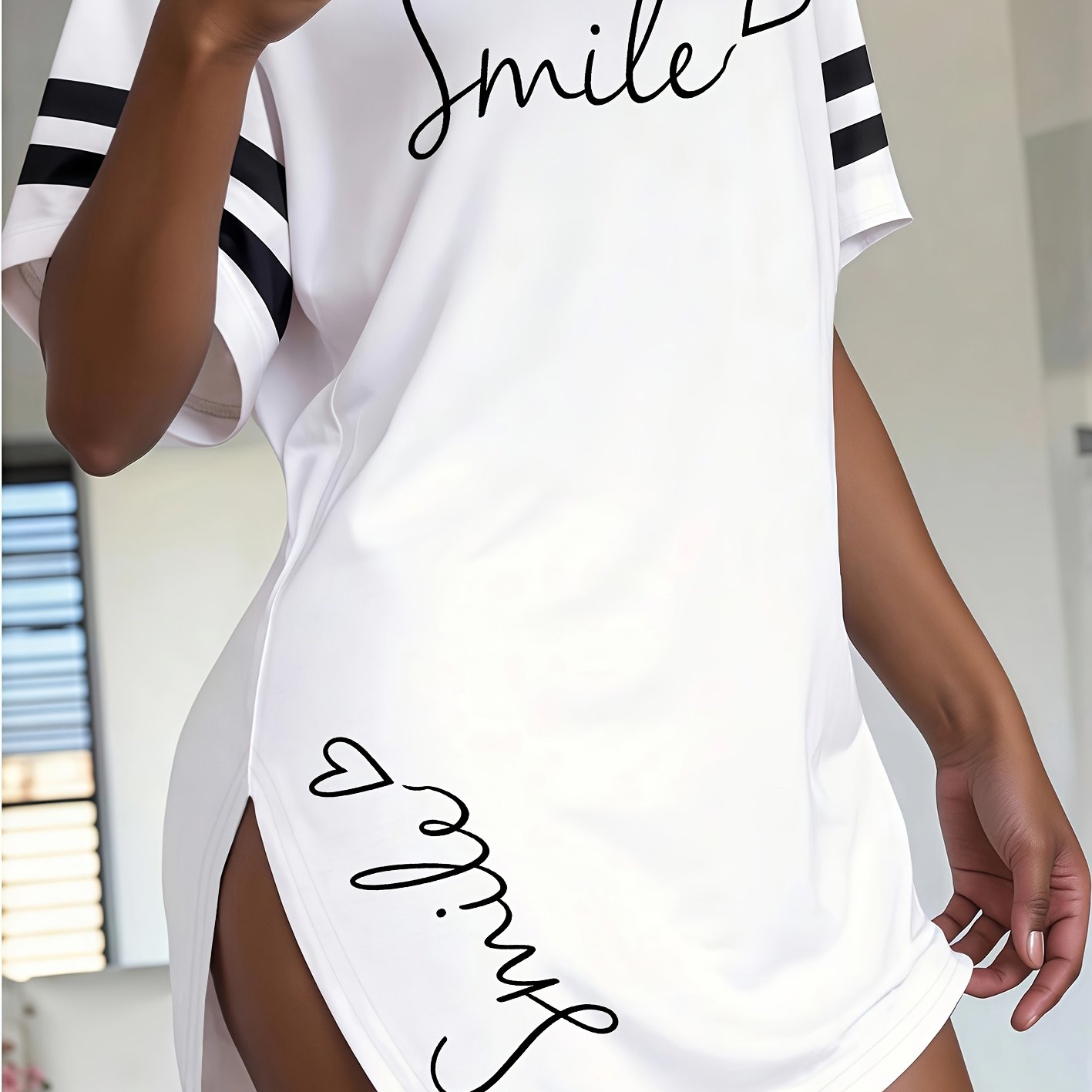TEMU Sommer Neues Europäisches und Amerikanisches Damen Geschnittenes Lässiges Kurzarm T-Shirt Top