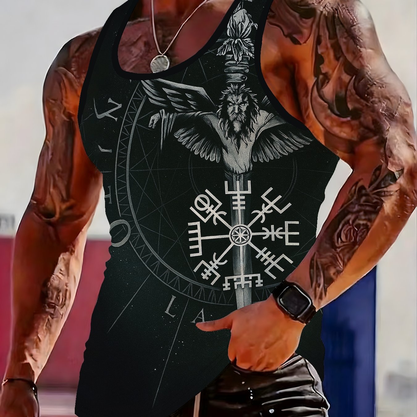 TEMU Men's Summer Loose Casual Sleeveless Vest Top