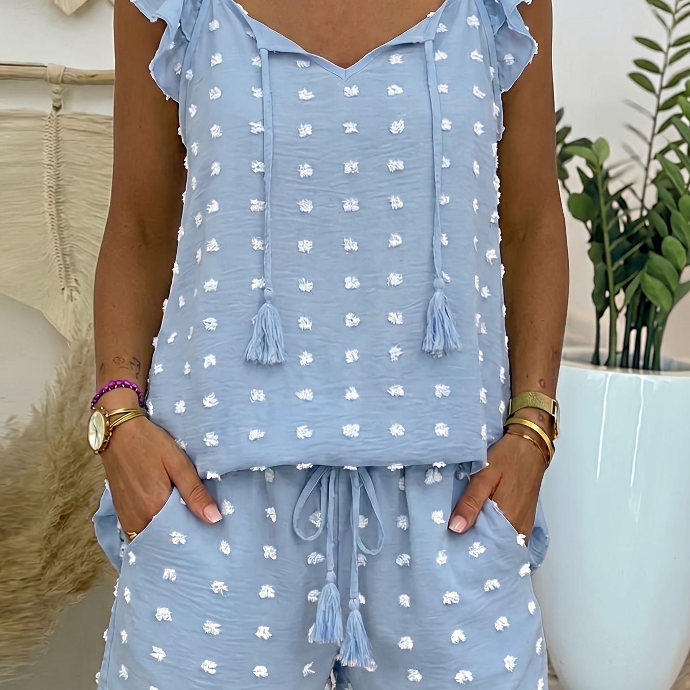 TEMU 2026 New Arrival, Spring/summer Women's Fashion Short Sleeve Short Shorts 2pcs Set