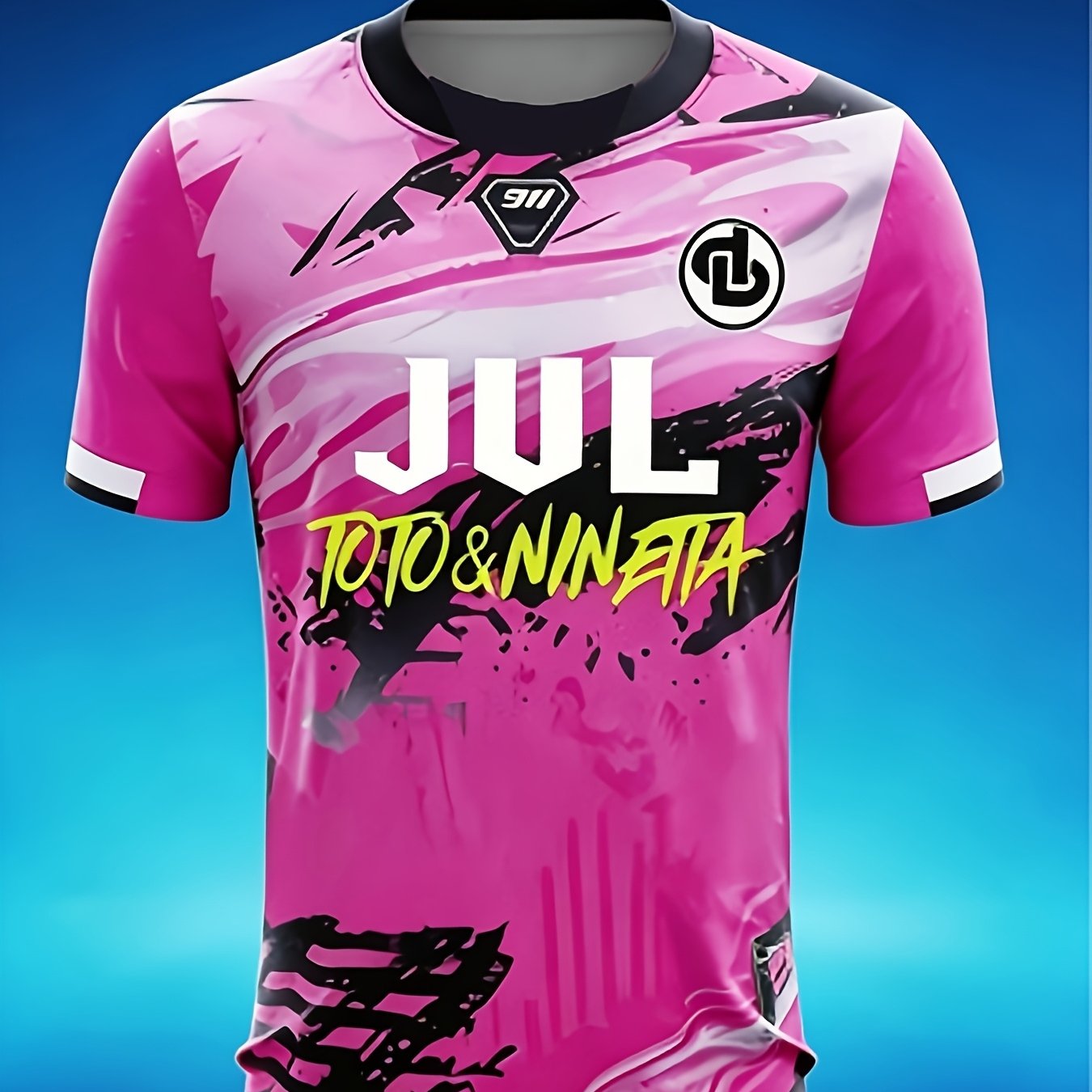 TEMU Men's Custom Homewear Top With Name & Logo - Suitable For