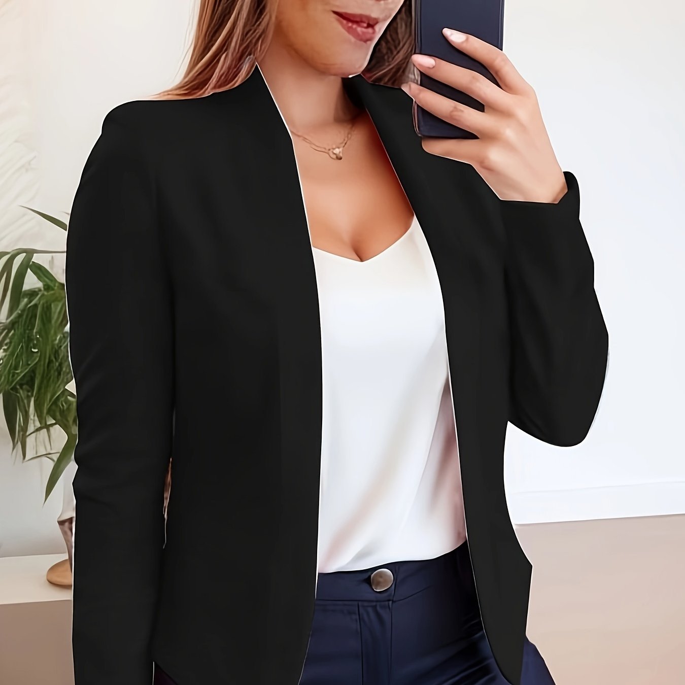 Autumn And Winter Solid Color Long Sleeve Cardigan Jacket