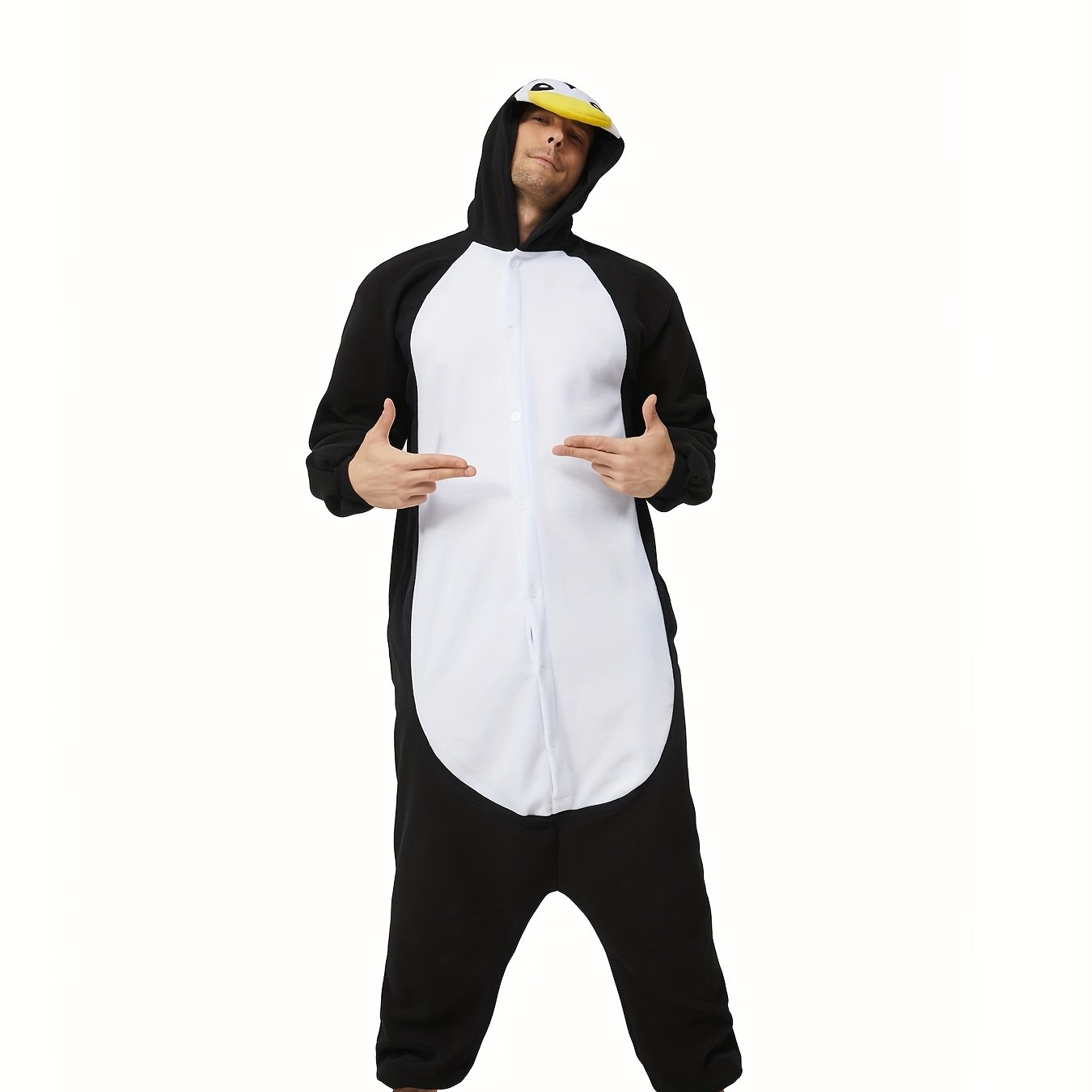 TEMU Grenouillères de dessin animé, grenouillères d'animaux, costumes d'Halloween, tenues de fête de Noël, tenues de jeu de rôle pour hommes