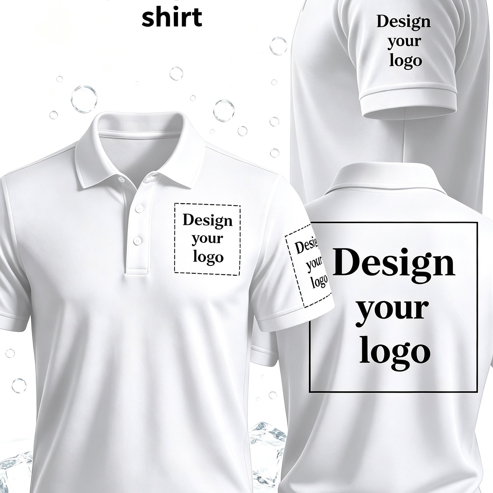 TEMU Men's Custom Logo Versatile Short Sleeve Summer Casual Lapel Shirt