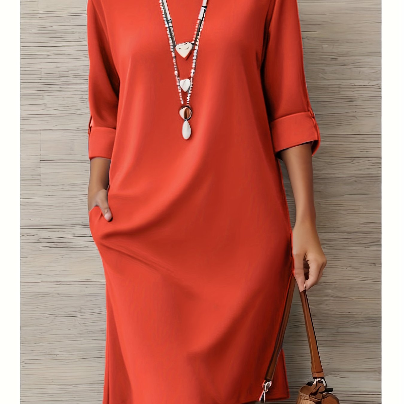 Image of Women's Dress Women's Clothing Western Style Spring Summer New Women's Women's Straight Dress Short Sleeve Dress Elegant And Beautiful