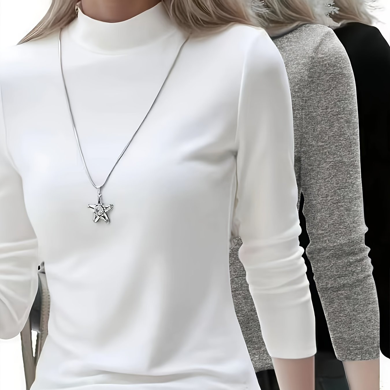 3pcs - Mixed Set Of Women's Thermal Tops