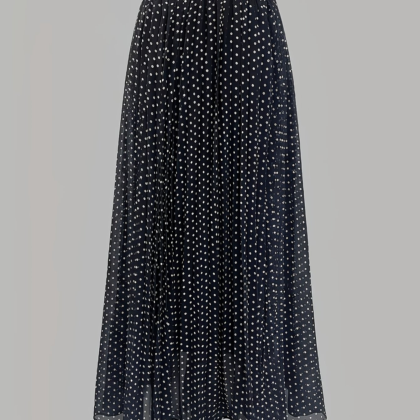 TEMU Fashionable Women's Vintage Polka Dot Print Skirt For Spring/summer