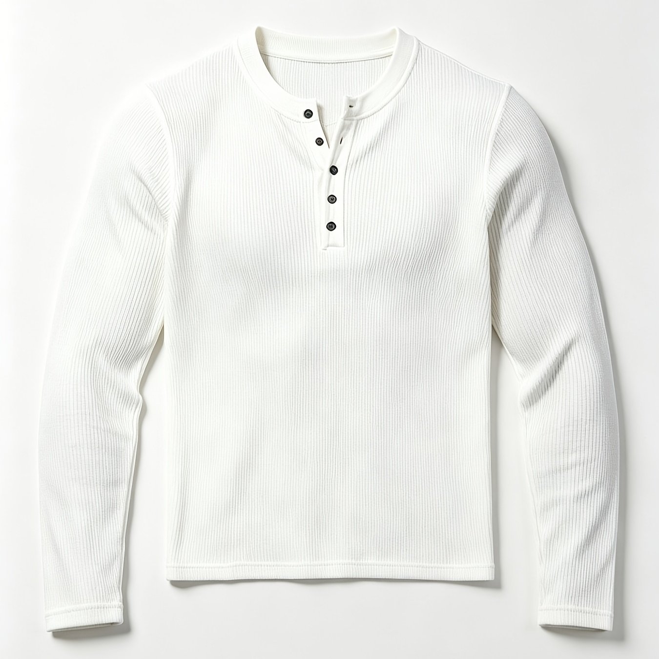 TEMU T-shirt a maniche lunghe con Henry stile vintage americano da , base in maglia a , vestibilit� slim versatile per e inverno, elegante casual