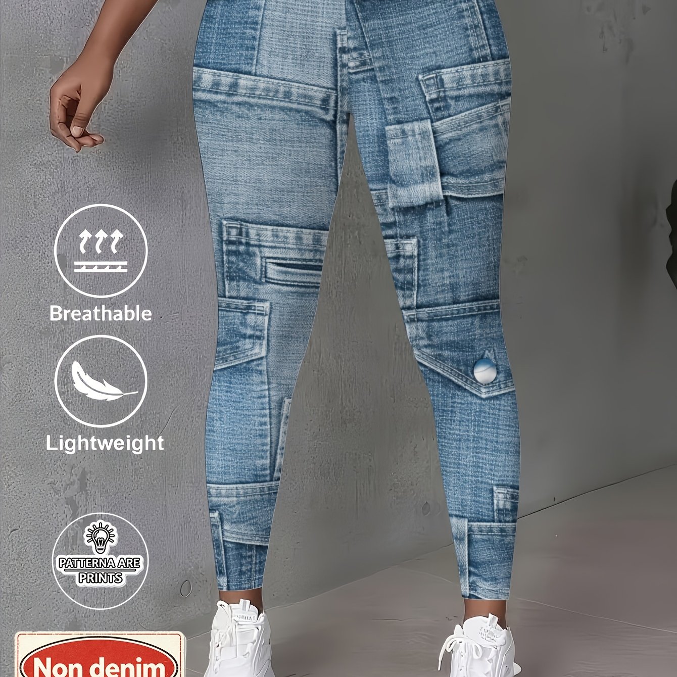 TEMU Women's Printed Leggings - Premium Super Soft And Comfortable With Prints