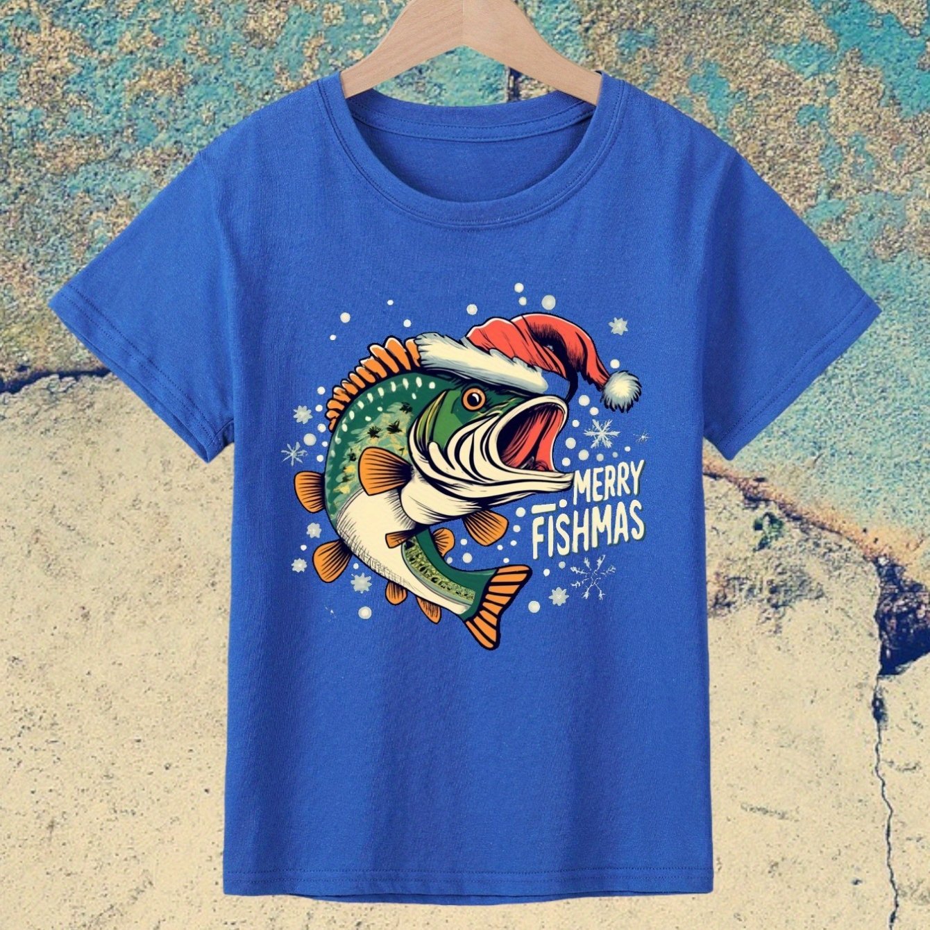 Christmas Fish Dinosaur Print Boys Meaningful T shirt Cool - Temu