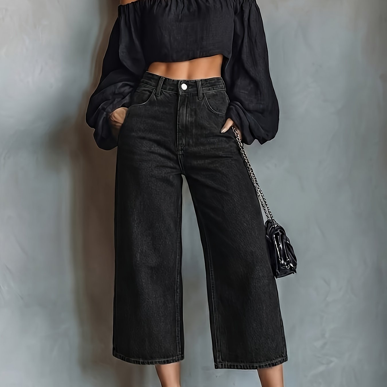 Stretch Capri Jeans