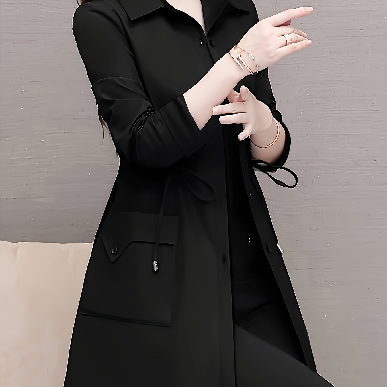 TEMU 春秋用カッションシャツジャケット レディース
