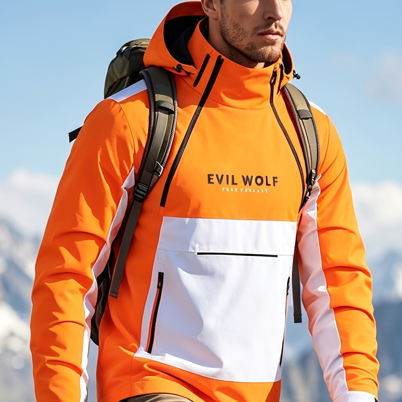 Autumn Men's Lightweight Hooded Jacket, Casual Trendy Windbreaker, Versatile Outdoor Shell Jacket
