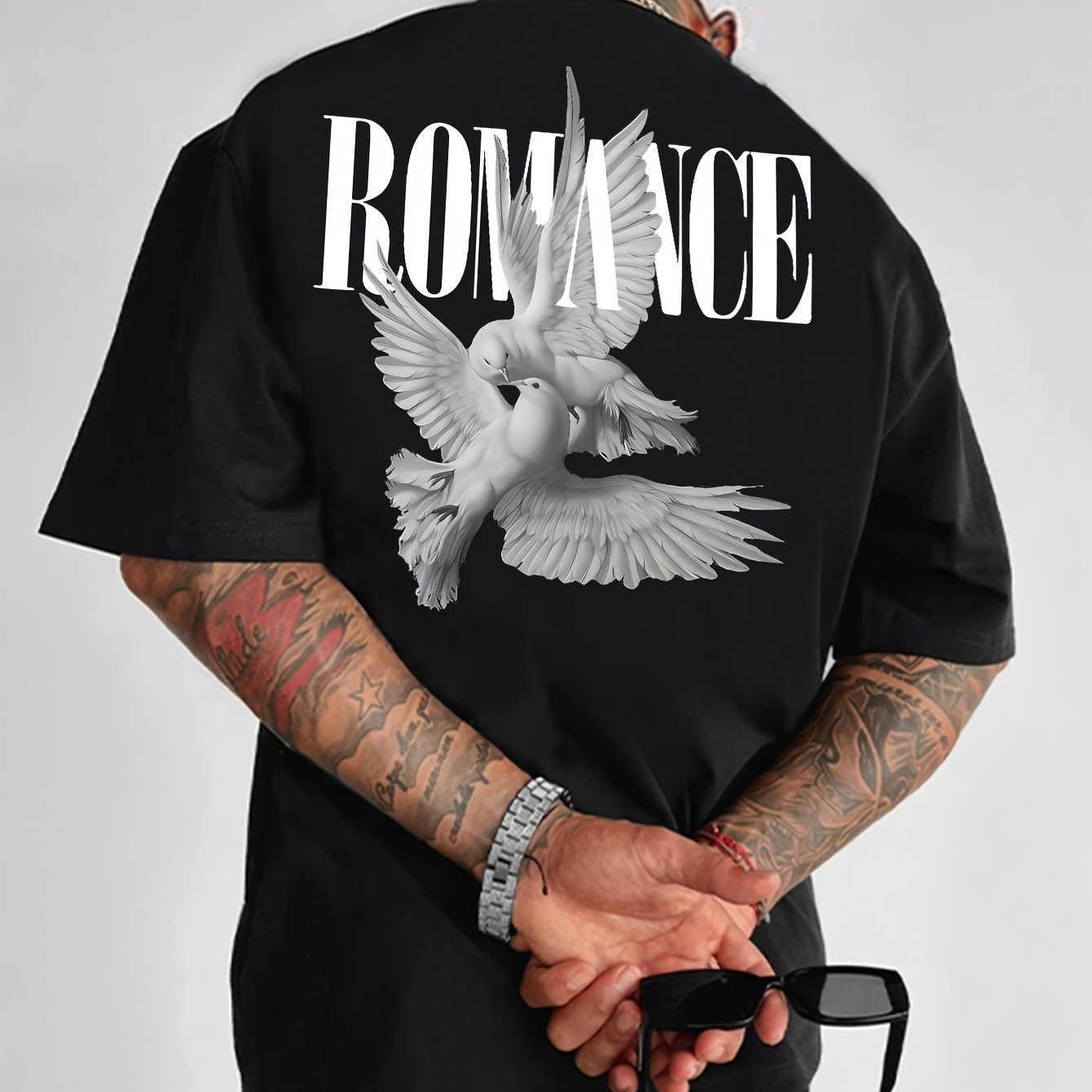 Men's Letter Graphic Print Crew Neck T-shirt, Summer Casual Short Sleeve