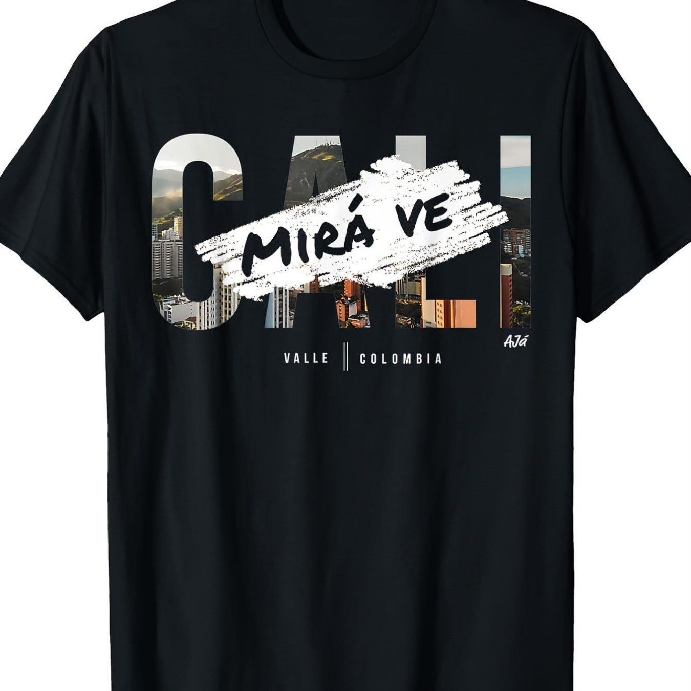Men's Heavyweight 200gsm Cotton T-shirt - Colombian Cali & De Colombia Graphic Tee, Vintage Latin Shirt With Distressed Suitable For - Casual Crewneck Top, Machine Washable Streetwear For Colombia