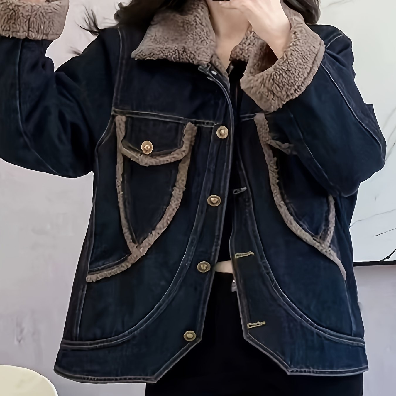 TEMU Jacket Black Jacket Short Jacket Outer Jacket Short Jacket Short Jacket Short Sleeved Autumn And Fall