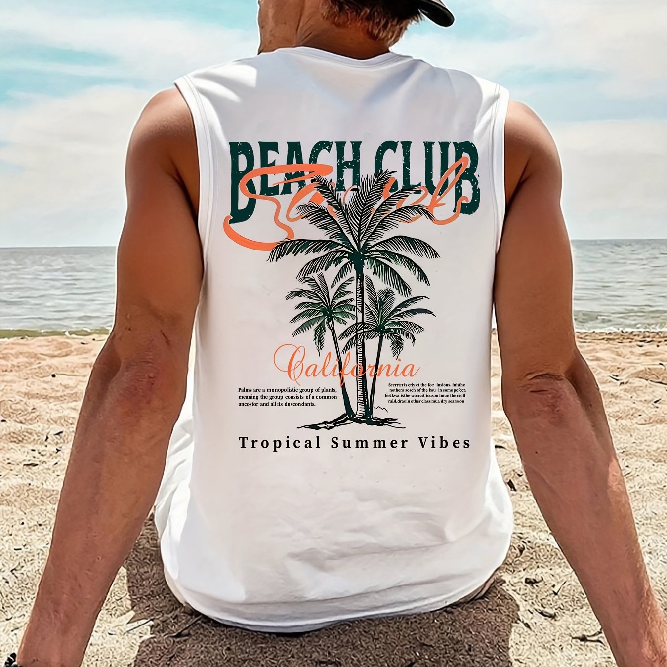 TEMU Men's Summer Casual Fitness Athletic Vest, Suitable For Gym, Running And Marathon