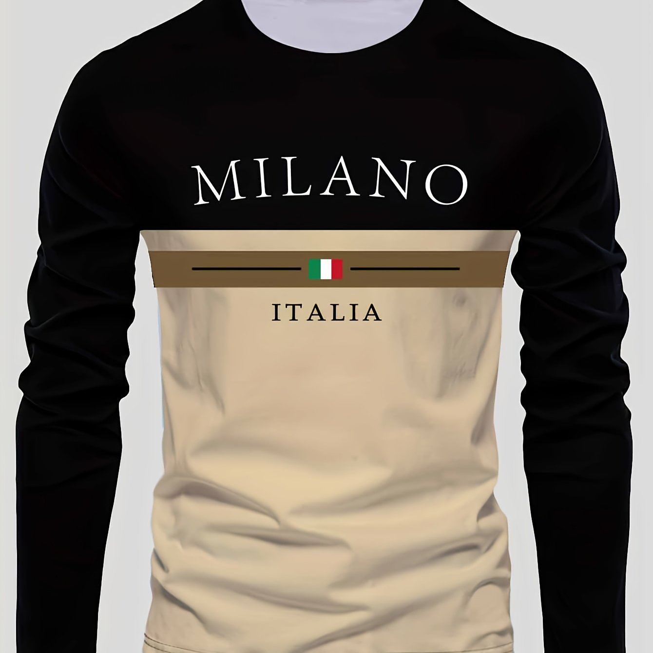 TEMU Men's Outdoor Casual Sports Crew Neck T-shirt, Autumn Winter Base Layer Long Sleeve Top Warm Fitted Shirts