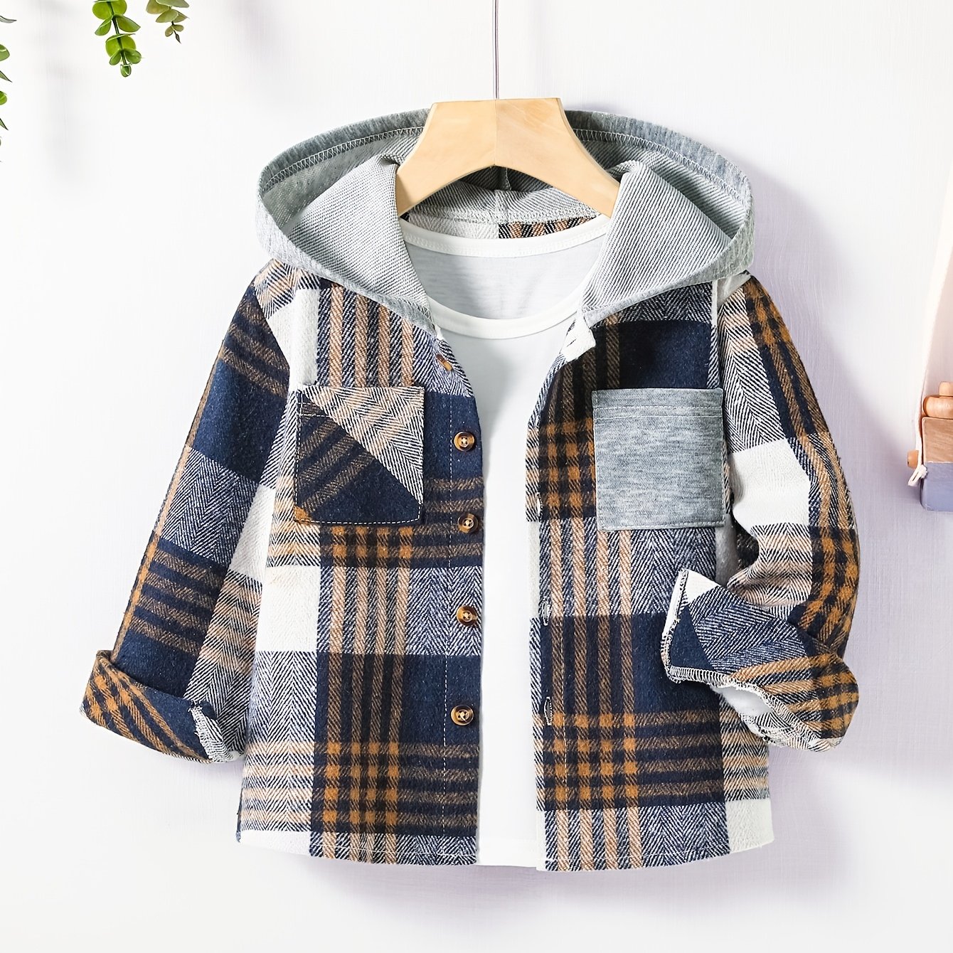 Boys' Hooded Shirt