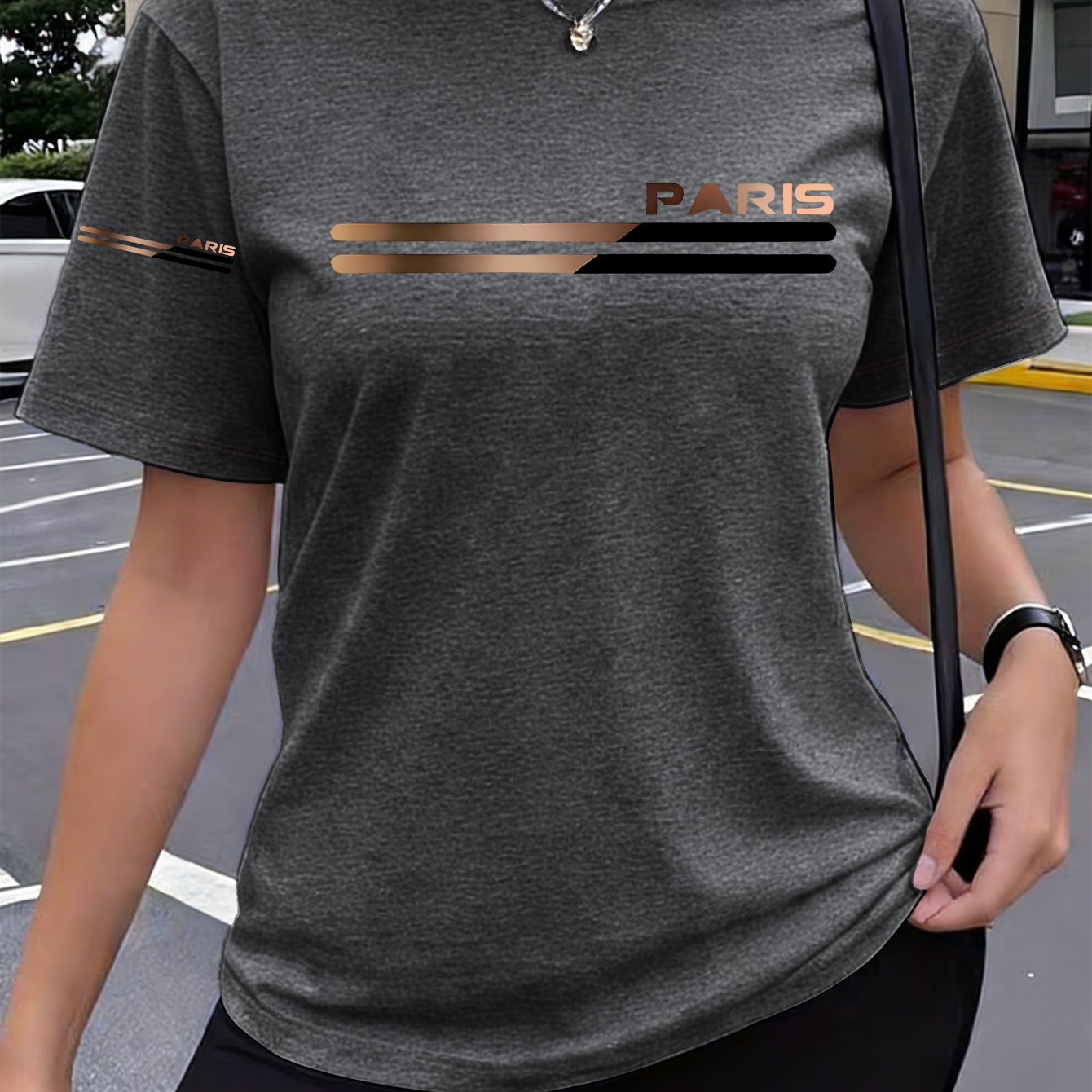 TEMU 1pc Innovative Print New Y2k -sleeve Printed Women's Sportswear Summer Elegant Comfortable Breathable Round Neck Short Sleeve Casual Versatile