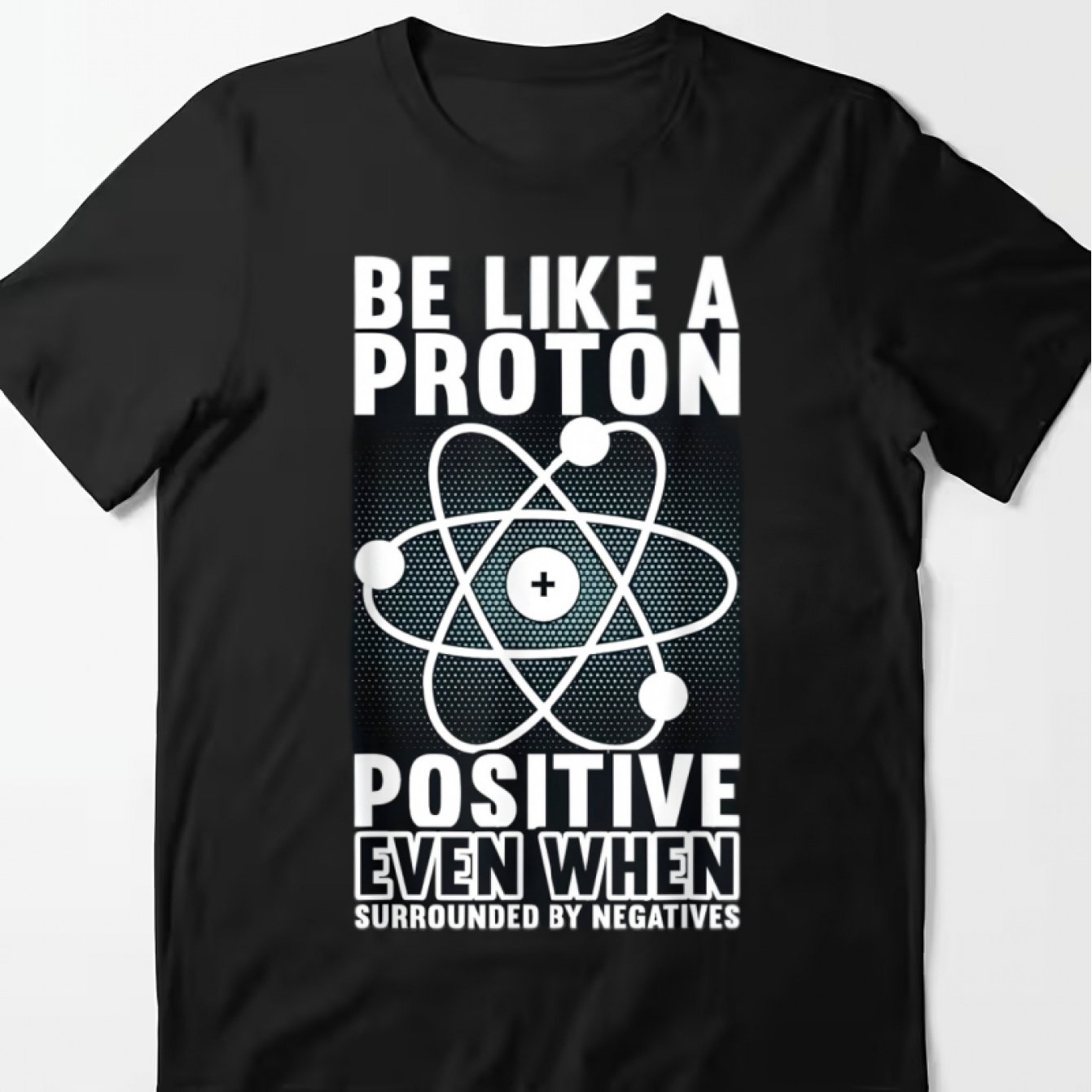 TEMU [casual Wear] A Positive Physics Student T-shirt - Men's Tee With Unique , Short Sleeves, Round Neck, Casual