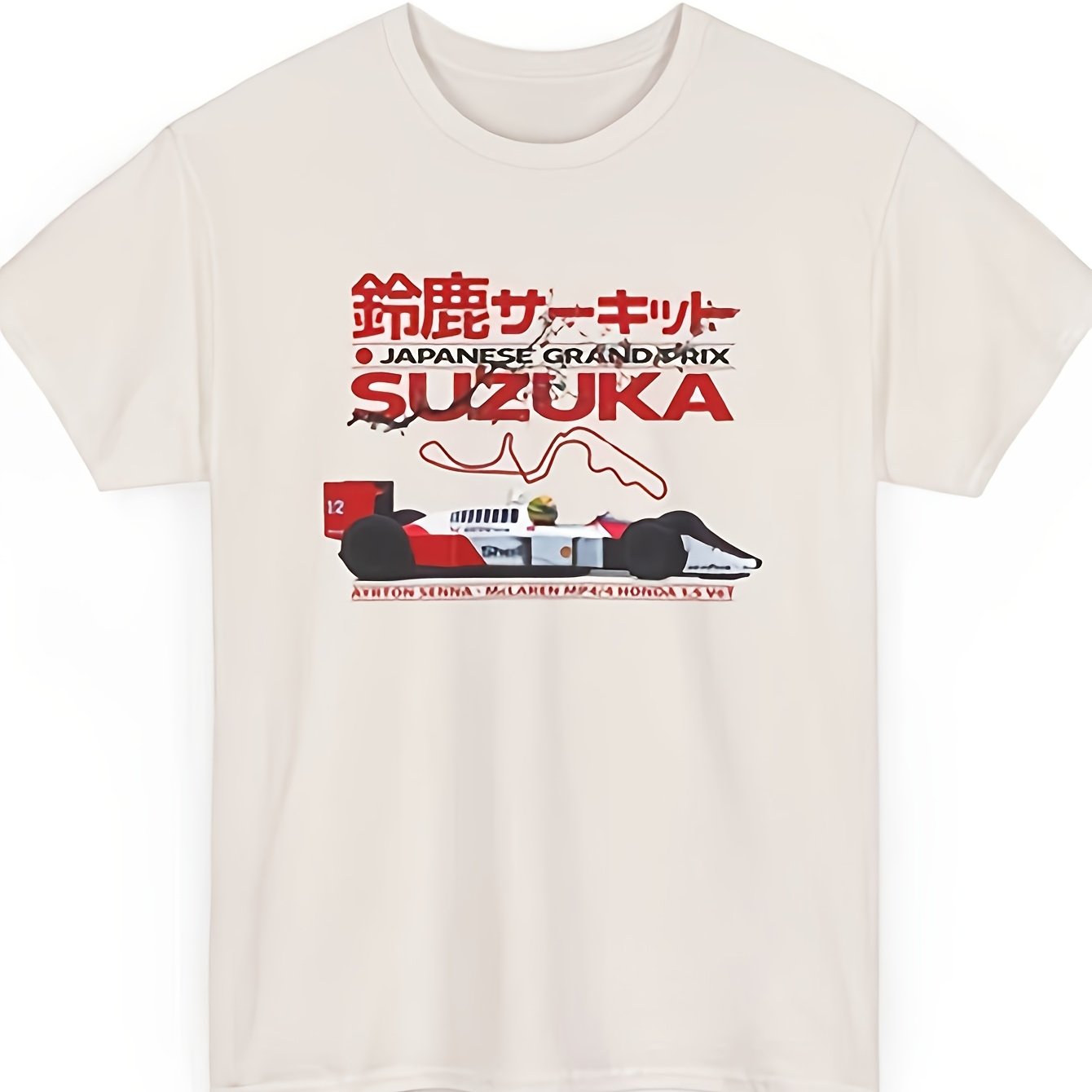 2026 New Japanese Gp Suzuka Racing T-shirt | Vintage Tee F Race Fan Best Gift, Casual Crew Neck, Stretch Fabric, Regular Fit, Print Pattern