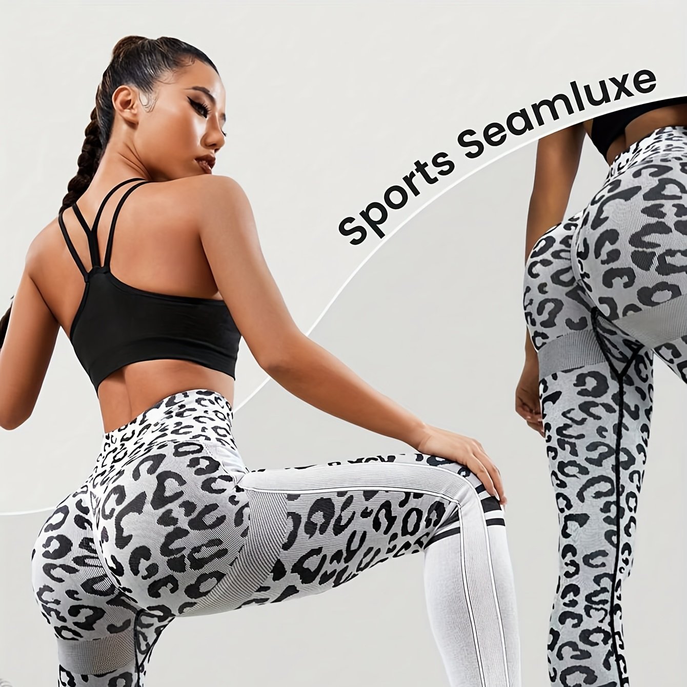 Women's High-waisted Yoga Pants - Compression Workout Leggings With Tummy Control, Non-see-through Fabric For Gym, Running, Yoga - Tight Bodycon Exercise Pants (machine Washable)