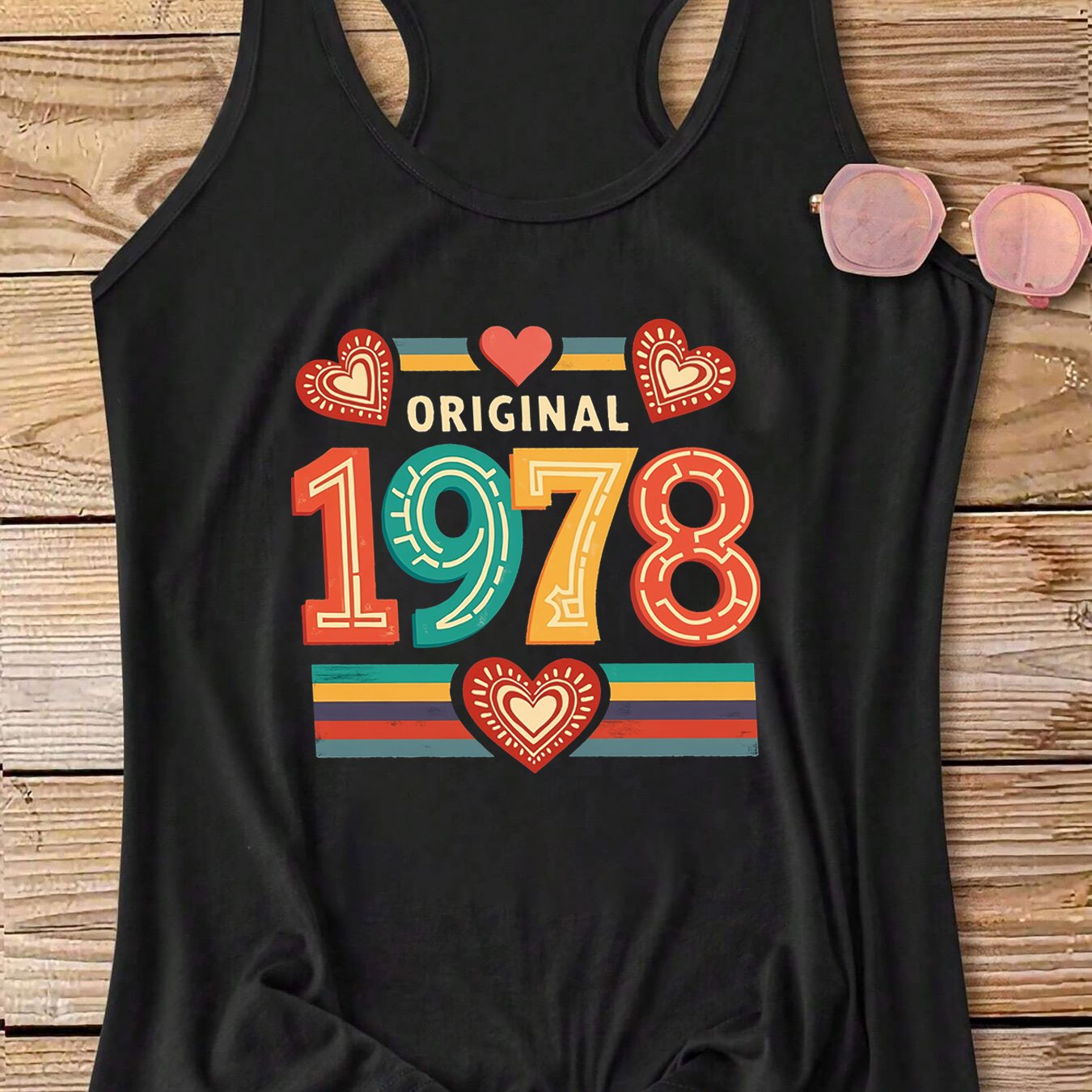 TEMU Camiseta sin de 1978 para mujer - Blusa compatible sin camisa con estampado vintage de y , adecuada para /verano, ropa casual de cuello ,