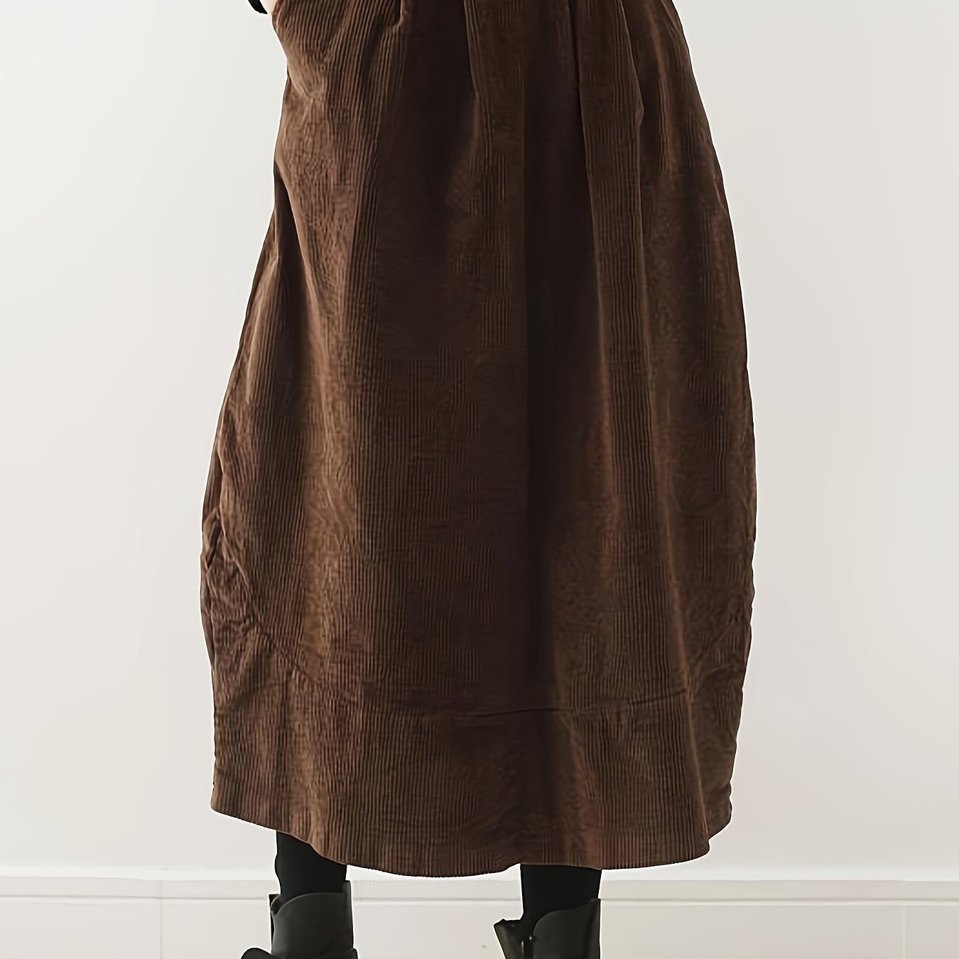 Korean Vintage Style Corduroy Skirt Niannian Targeted