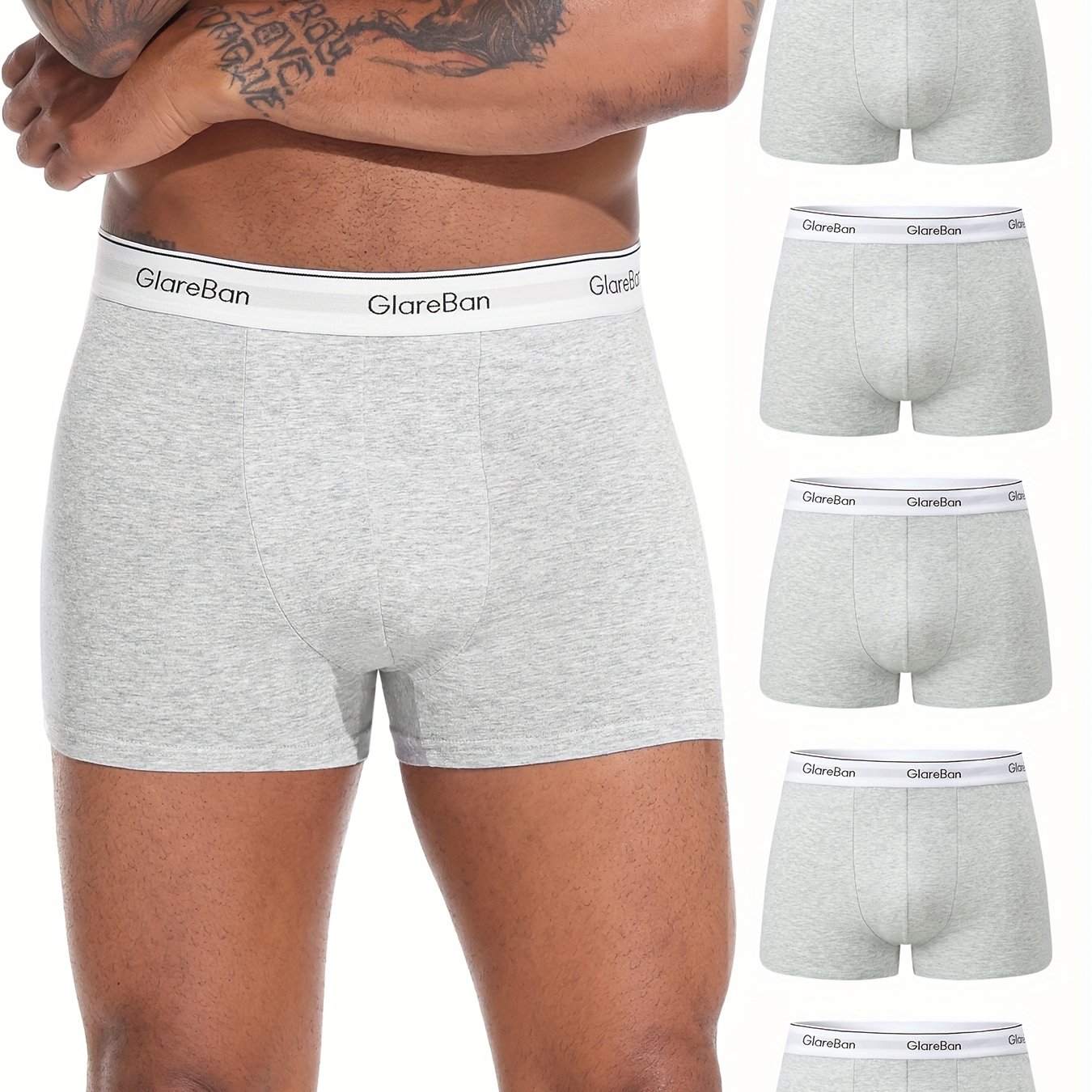 Image of 5pcs Pc Luxury Brand Cotton Boxer Shorts Men Underwear Soft Male Underpants For Men Boxershorts Sports Soft Comfortable High Quality