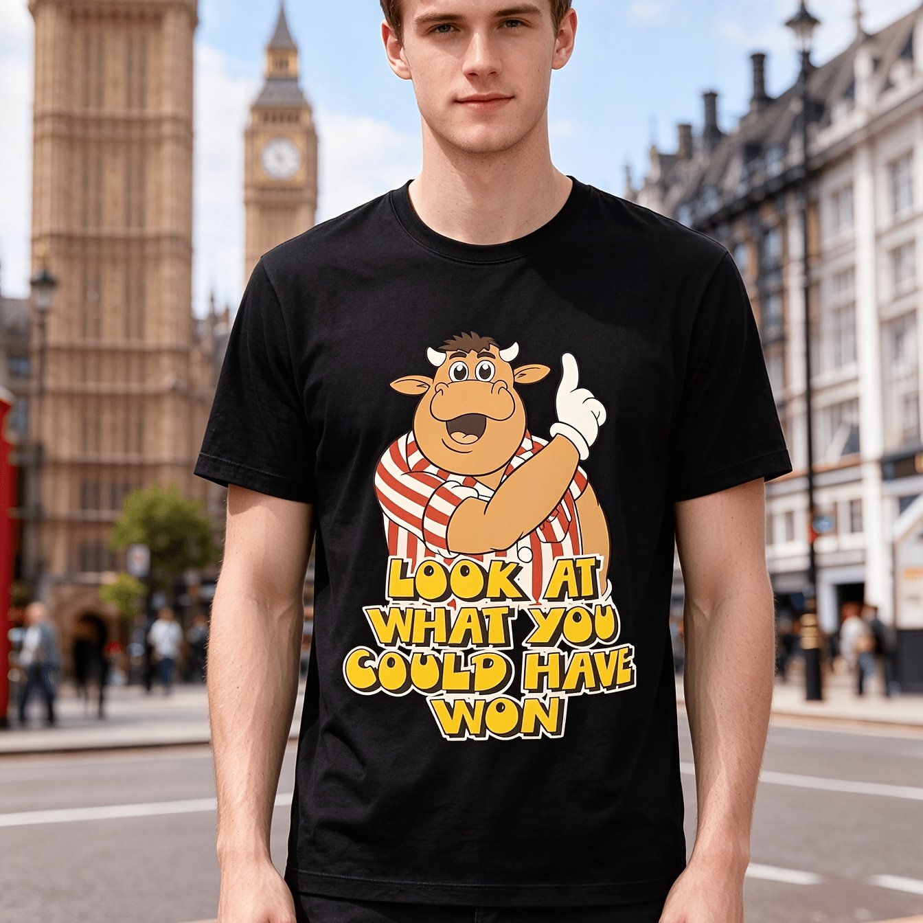TEMU Men' Python "you Could Have Won" Darts Theme T-shirt - Official Tv Quote T-shirt, Perfect For Fans, Costume Parties, And Gifts - Iconic British