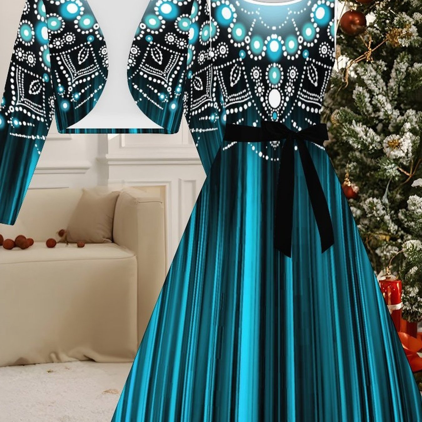 Image of Women's Elegant And Stylish Summer Outerwear + Sleeveless Dress With Perfect For Parties, Beach Vacations