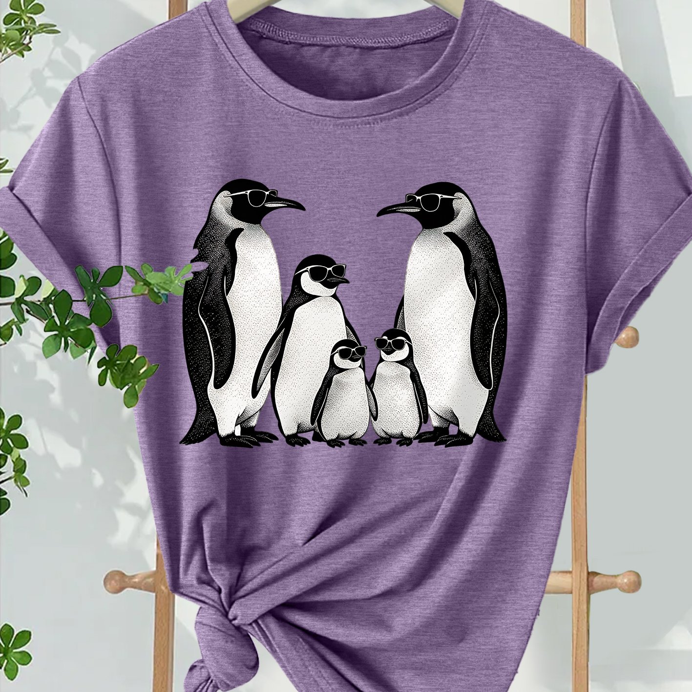 TEMU 1pc Women's T-shirt With , Summer Casual Elegant Women's Wear, Short-sleeve Top, Summer Women's Must-have Fashion Item, Round Neck, Soft,