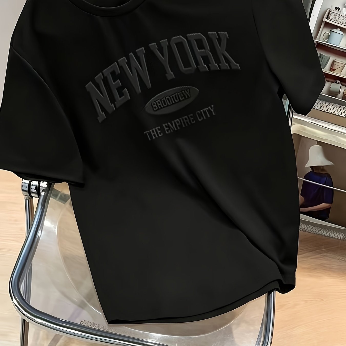 TEMU Men's T-shirt, Casual Leisure Sports Breathable Comfortable Trendy Pattern 1pc Men's T-shirt, Casual Sports Breathable Comfortable Print Men's