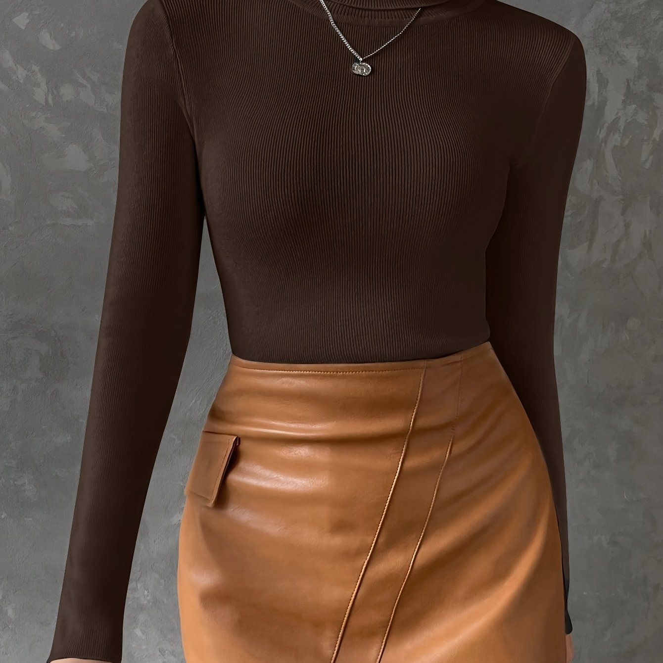 High-neck Slim-fit Undershirt