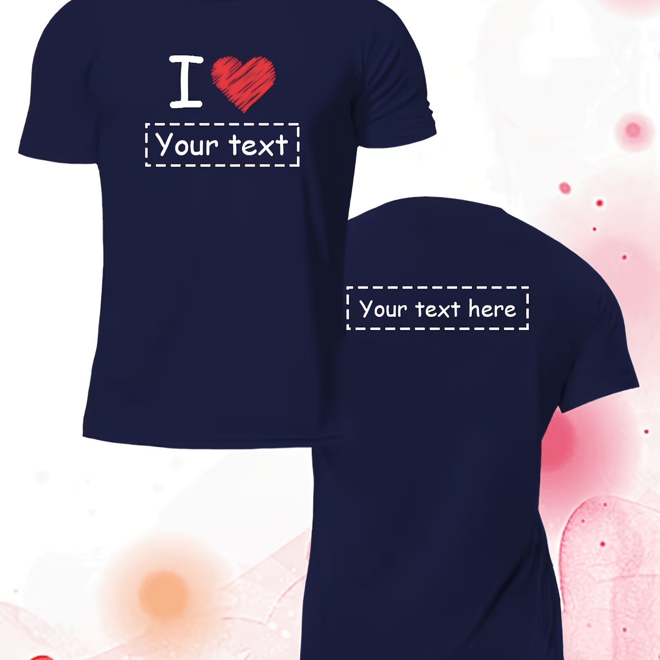 TEMU Men's Custom Fashion Short Sleeve T-shirt