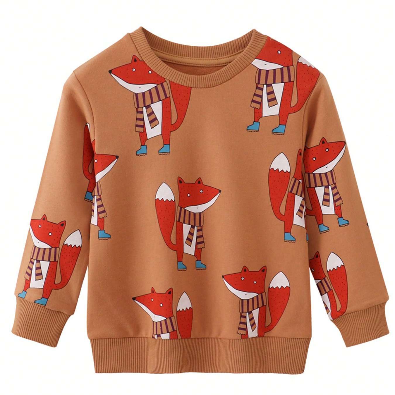 Boys' & Girls' Casual Long Sleeve - Solid Color Round Neck Comfortable Breathable Shirts, -care Children's Clothing Suitable For, & Casual Attire