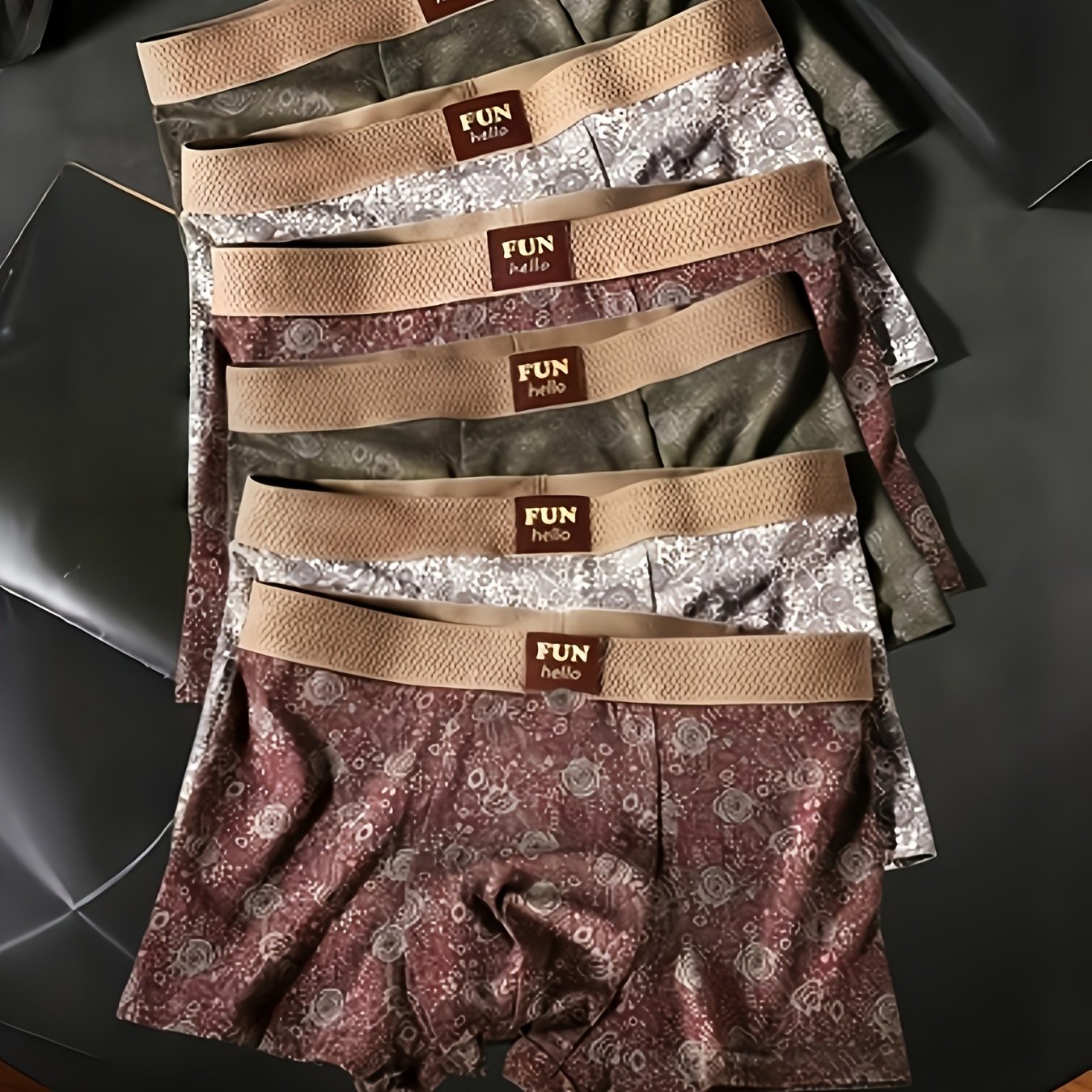 TEMU 6pcs Men's Boxer Briefs Comfortable Breathable