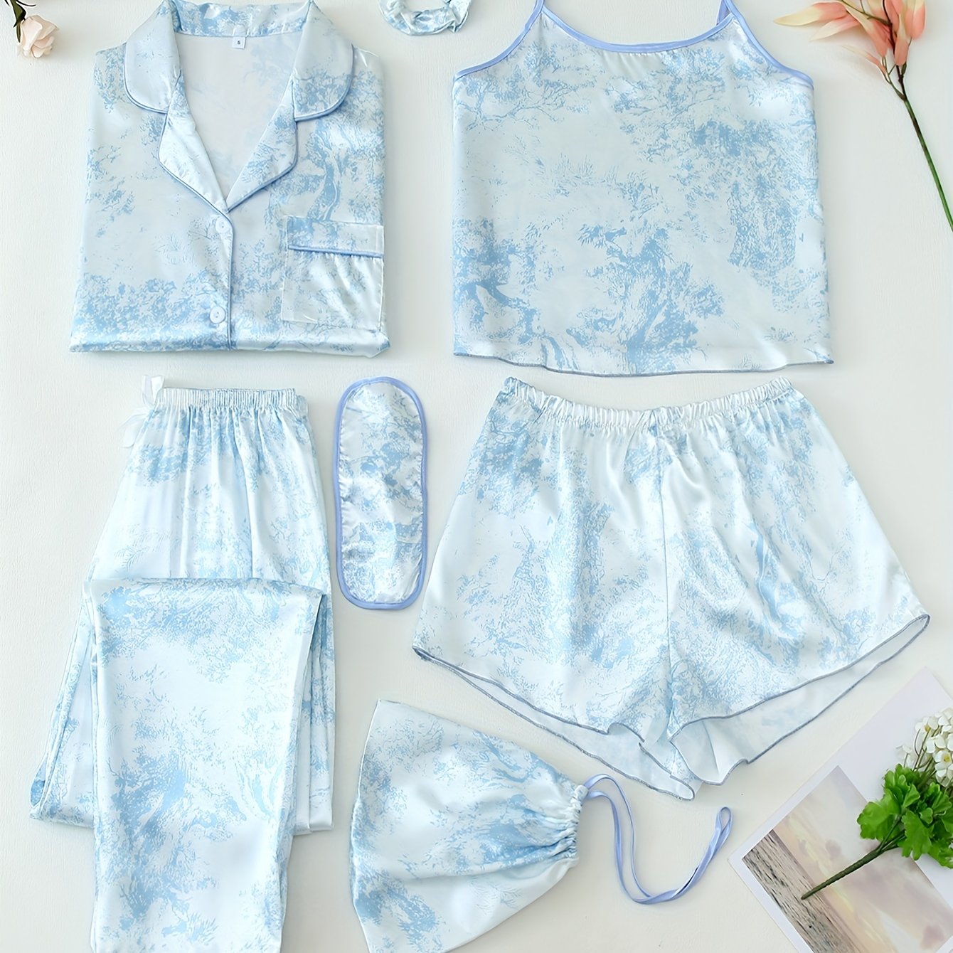 Ink Style Women's Pajamas -piece Set