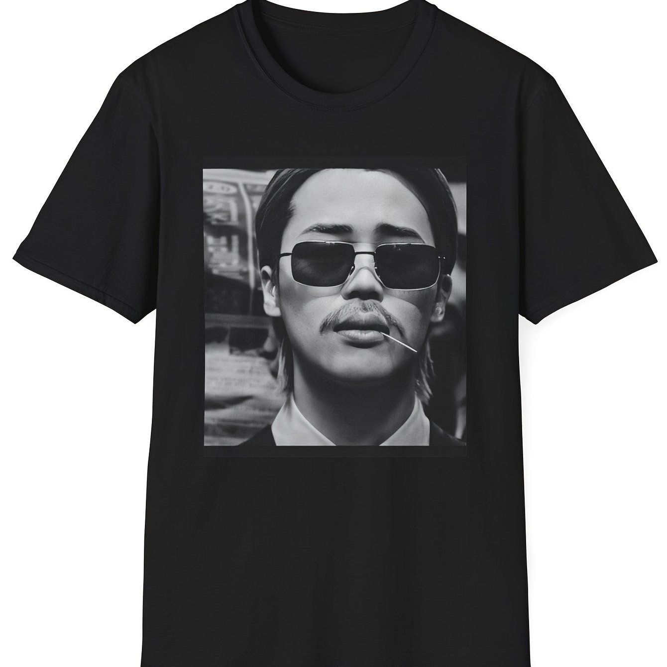 Image of Kpop Concert Art Print T Shirt Tour Fan Style Suitable For Tour Ideal Music Events Casual Wear Fit Black Crew Neck 180g Pure T Shirt Sizes S To 3xl