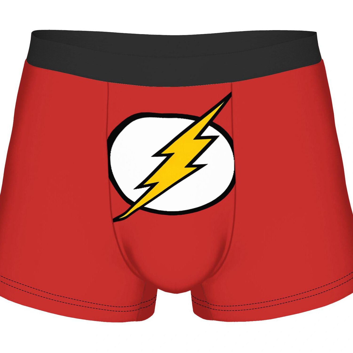 TEMU The Flash Black Border Underwear Polyester Underpants 2d Print Design