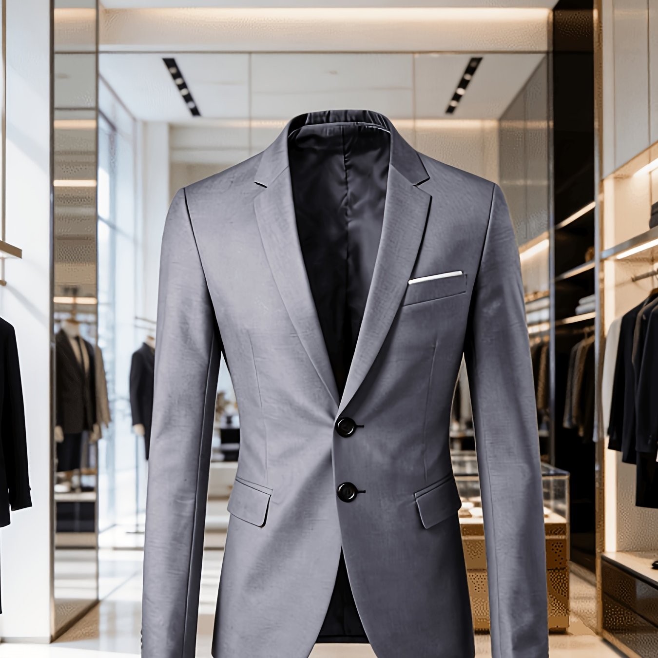 TEMU Men's New Luxury Texture Suit Jacket, A Decent Item That Easily Between Professional And Daily Wear