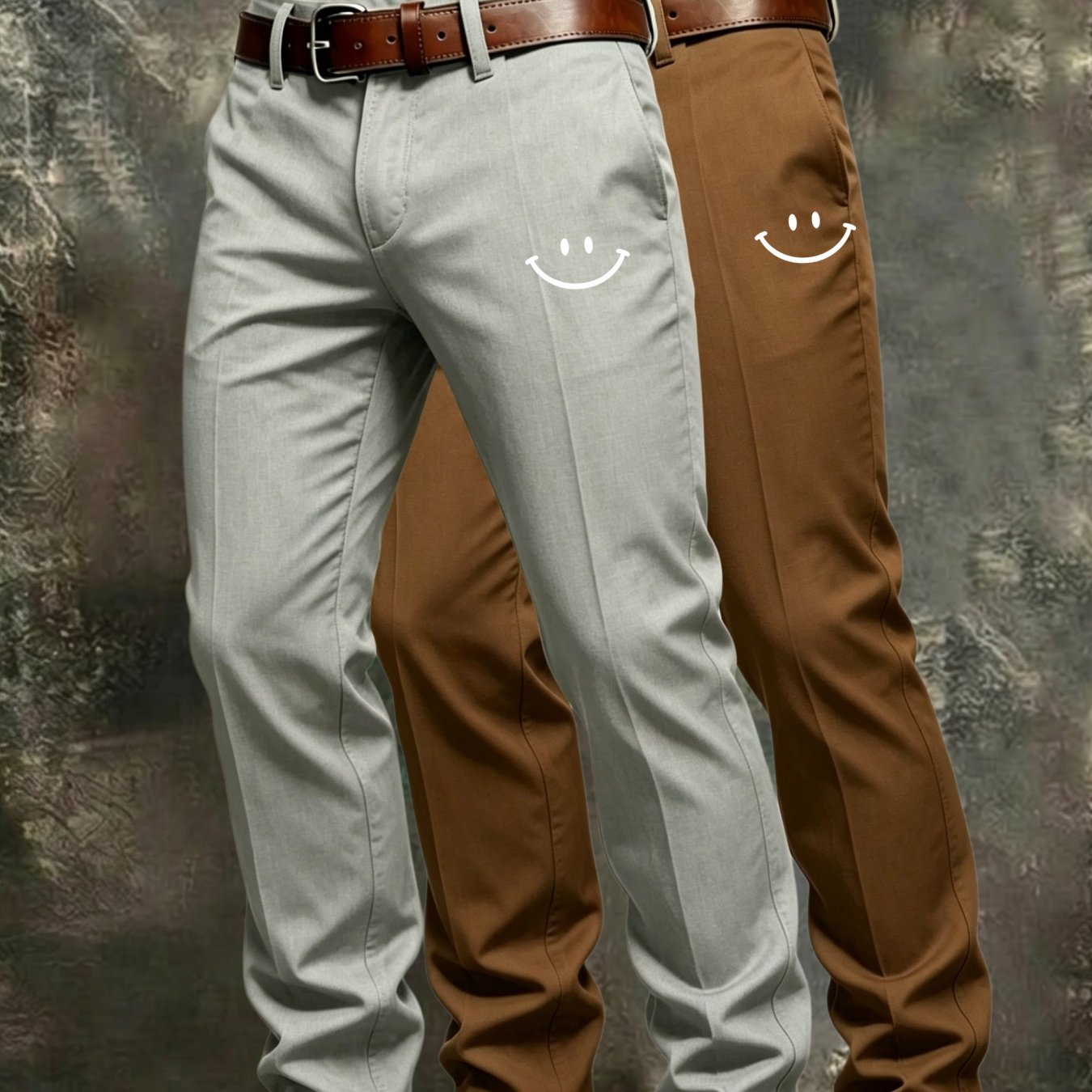 2pcs 2026 Solid Color Men's Pants For Spring And Autumn, Business Casual Jogger Trousers