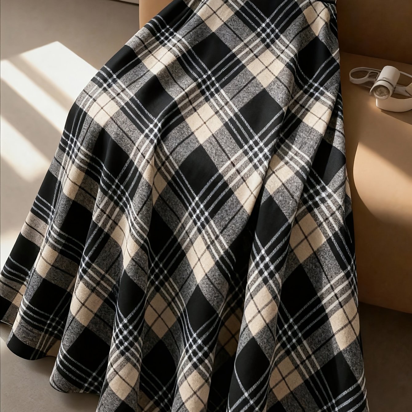 TEMU Plus Size, Women's Plus Size /autumn And Fashionable Versatile Skirt For Commuting