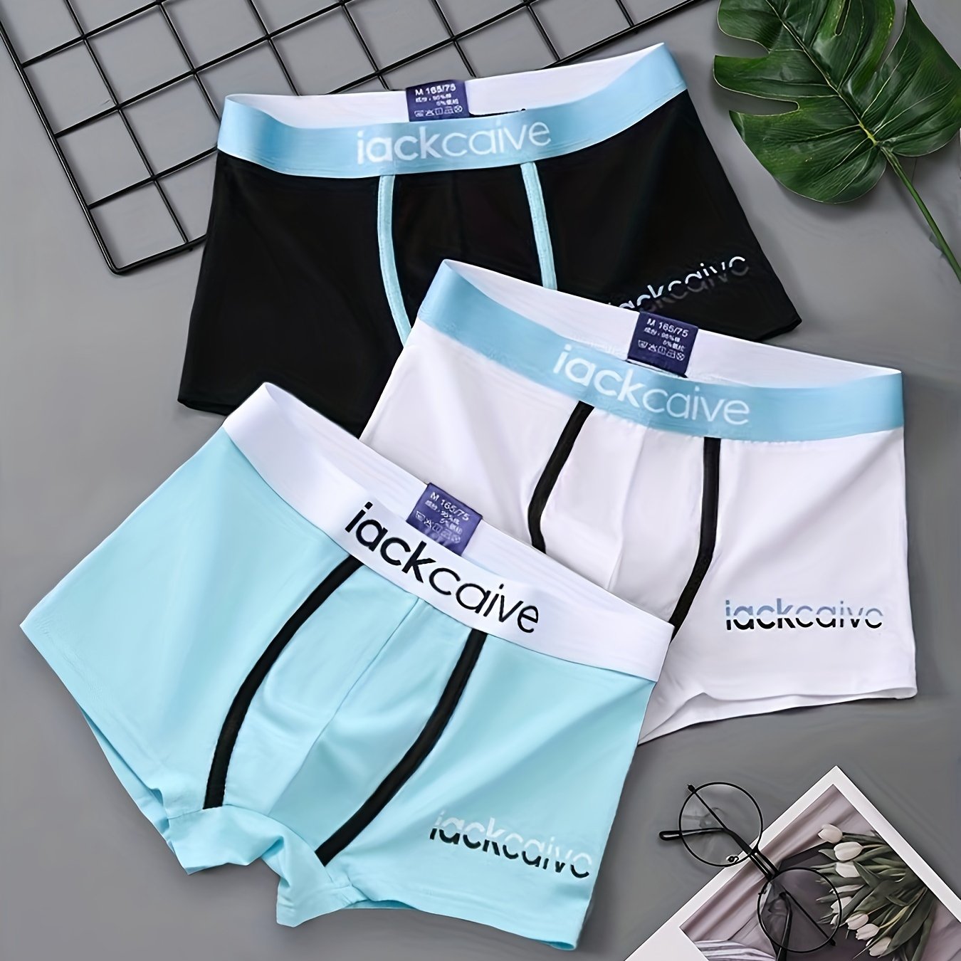 Image of 3pcs Underwear Men's Boxer Shorts Sexy Panties Boxers For Man Underpants Male Shorts Homme U Convex Lingerie