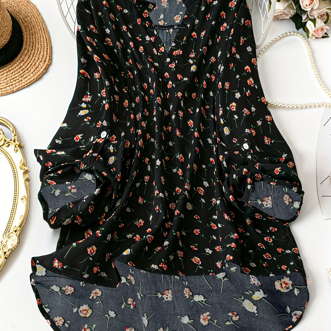 Plus Size, Targeted Development Of Elegant Plus-size Women's Blouse